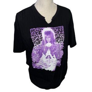 Black and Purple Graphic Men's T-Shirt 2XL